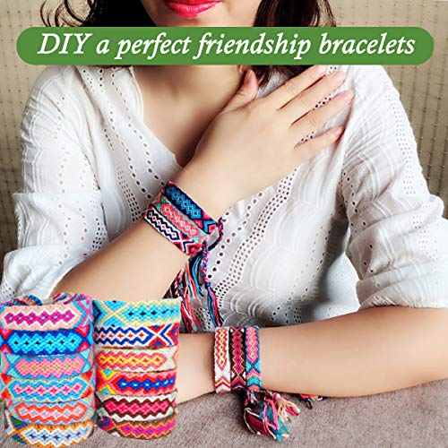 LE PAON Embroidery Floss 240 skeins 100% Egyptian Long-Staple Cotton Cross Stitch Threads -Friendship Bracelets String -Mercerized Crafts Floss Total 1920M 8M/pc 24pcs/Bag 10package - color: classic color, size: 1 Pack