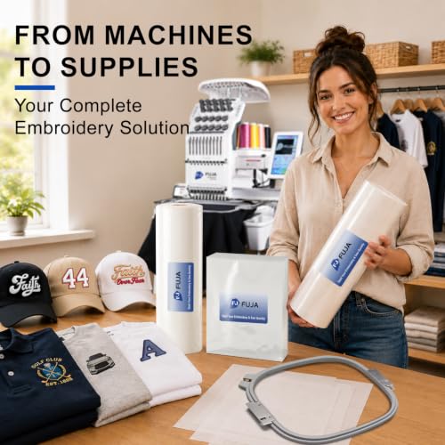 FUJA Tear Away Embroidery Stabilizer 15" x 50 Yd Roll, - size: 15"*50yd
