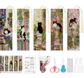 VIGEGU 5 Pcs Cat Book Stamped Cross Stitch Bookmark Kits for Adult Beginner - color: Black Cat Book Bookmark2026 - 3