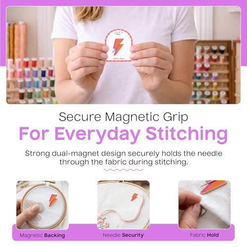 Aspen Lane Magnetic Needle Minder Needlepoint Accessory (Bolt Orange) - color: Bolt Orange