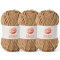 Chenille Yarn for Crocheting Size 5 Bulky Yarn 3 Deep Khaki - color: 3 Deep Khaki