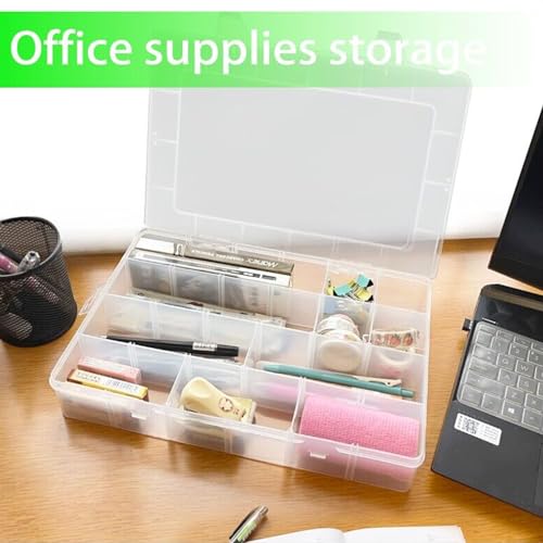 2 Pcs Large 24 Grids Plastic Organizer Box