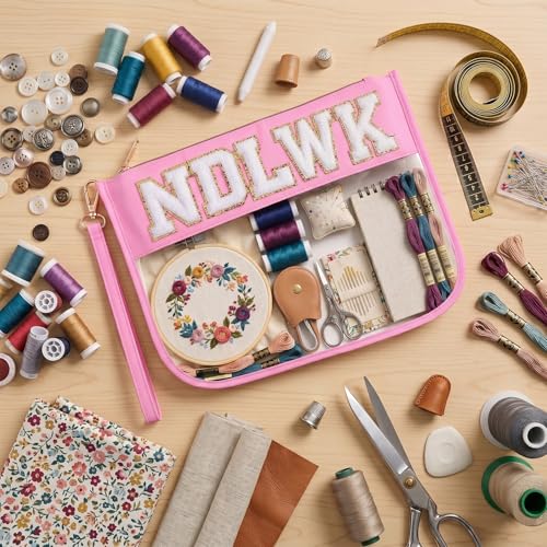 VOOGLAN Needlework Project Bag (Empty), 8 x 12 Inch - color: Pink