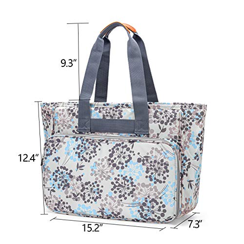 Yarwo Embroidery Project Bag with Multi Pockets for Cross Stitch Supplies - color: Dandelion