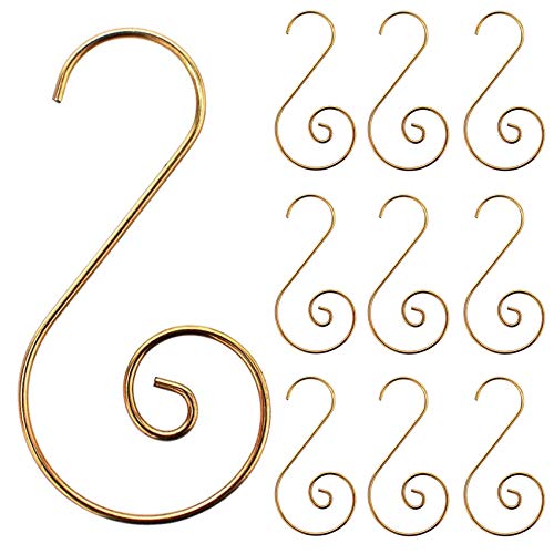 120PCS Christmas Ornament Hooks Christmas Tree Ornament Hanger Gold - color: Gold