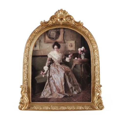 Vintage Picture Frames 8x10 Ornate Bronze Antique Picture Frames for Wall and Tabletop Vintage Photo Frame Victorian Home Decor Gallery Wall Decor in Arch Shape - color: Bronze, size: 8x10