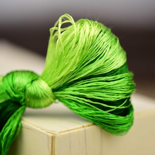 Natural Mulberry Silk Embroidery Thread – 8 Colors, 110m Each, Premium Hand-Dyed Silk Floss for Hand Embroidery, Cross-Stitch, and Needlework (01) - color: 01