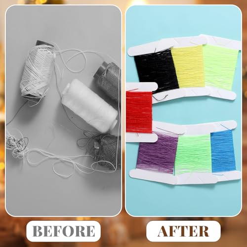 200 Pieces Floss Bobbins Paper Embroidery Thread Bobbins