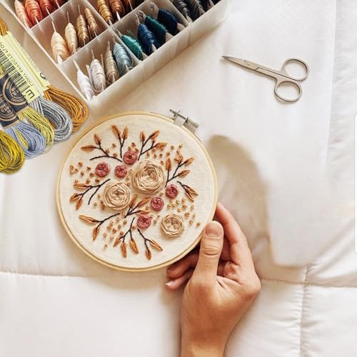 6 Skeins Embroidery Thread, Metallic Silver Embroidery Floss Friendship Bracelet String, Polyester Cross-Stitch Threads Friendship Bracelet String for Hand Embroidery, String Art - color: silvery