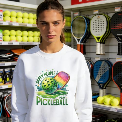 Wxiben Pickleball Iron on Transfers for T-Shirts - 12 Pcs Pickleball Lover Dtf Transfers Ready to Press Sports Game Day Transfer Vinyl Stickers Iron on Decals for Clothing Pillows Bag DIY Crafts - style: Pickleball