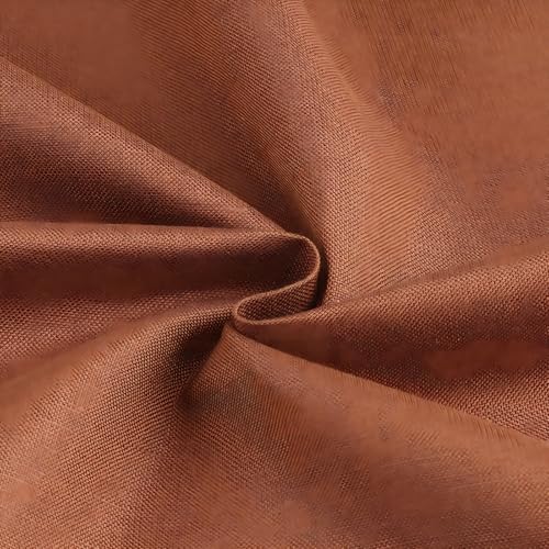 Linen Fabric | Soft, Breathable & Drapable Clothing Fabric | 55% Linen, 45% Viscose | for Dresses, Shirts, Skirts, Needlework, Lining (Brown, 2 Yard) - color: Brown, size: 2 yard