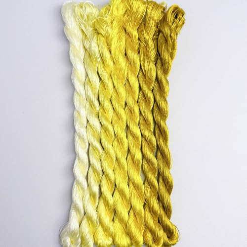 100% Mulberry Silk Embroidery Thread 7 Colors 110m Each (17) - color: 17