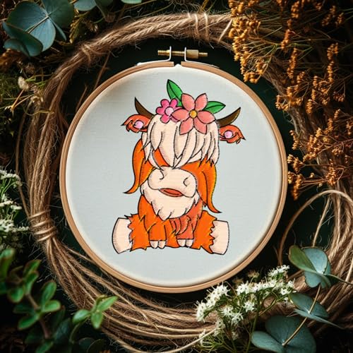 Peacoblue Animals Wearing Flowers Stick and Stitch Embroidery Patterns - color: Animals Wearing Flowers