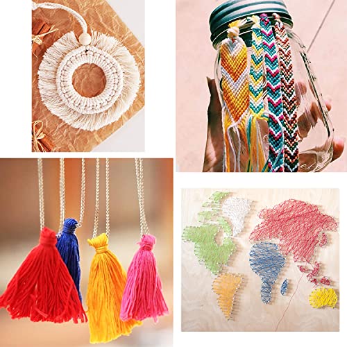 VICOVI Friendship Bracelet String Kits, 100 Colors Embroidery Floss and 15 Skeins White & 15 Skeins Black Color, 10 Pcs Plastic Floss Bobbins for Cross Stitch Threads Bracelet Yarn Craft Floss - color: 100 multicolor + 30 White&Black
