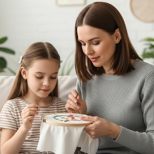 Caydo 3 Pieces Embroidery Hoop with Metal Screw Tool, 6 Inch - style: 6 INCH