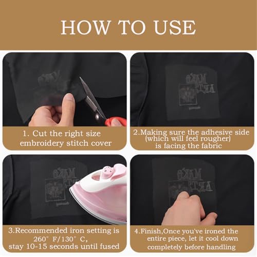 Seneme Soft & Cozy Embroidery Stitch Cover 12" x 12yd Fusible Stabilizer - color: Black