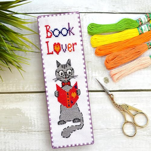 Povitrulya Booklover - Counted Cross Stitch Bookmark Kit - color: Booklover