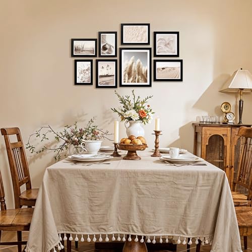ArtbyHannah Gallery Wall Frame Set, 8 Pack Black Picture Frames, Small - color: Black, size: Small