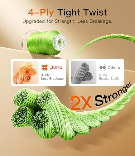 AAA-Grade Polyester Embroidery Thread, 50 Colors, 40WT, 550 Yards Each, [Top Strength & Lint-Free] Silky Smooth Embroidery Machine Thread Kit Compatible with Singer, Brother, Janome, and More