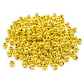 (R) Gold Plated Smooth Round Metal Beads 8 mm 200 Pcs - color: Gold 200 Pcs 8mm