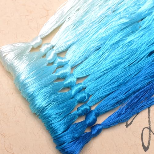 100% Mulberry Silk Embroidery Thread 11 Colors 110m Each (29) - color: 29