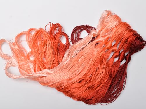 100% Mulberry Silk Embroidery Thread 8 Colors 110m Each (33) - color: 33