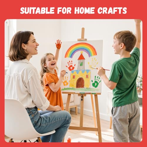 Simetufy 12 Pack 16x20 Inch Flat Canvas Panels Large Painting Boards - size: 16"x20"