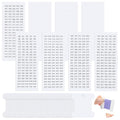 Marspark 1300 Pcs Floss Number Stickers Cardboard Floss Bobbin Set with Blank Number Stickers for Wrapping and Storing Stitch Needlework Handmade Thread Supplies