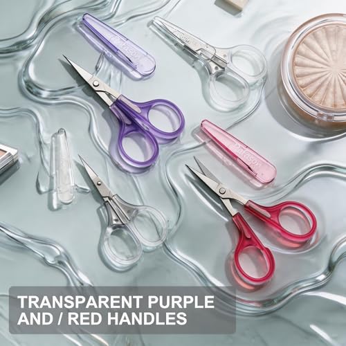 PAFASON Small Travel Embroidery Craft Scissors Set Straight Curved Tip - style: Contemporary