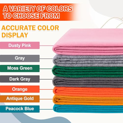XSEINO Orange Large Felt Fabric 108" X 36 "(3 Square Yards), 1.4 mm Thick Soft Felt Fabric Sheet for Crafts, Orange Series Colors Soft Nonwoven Fabric, Fit for Decoration, Sewing, DIY Crafts - color: Orange