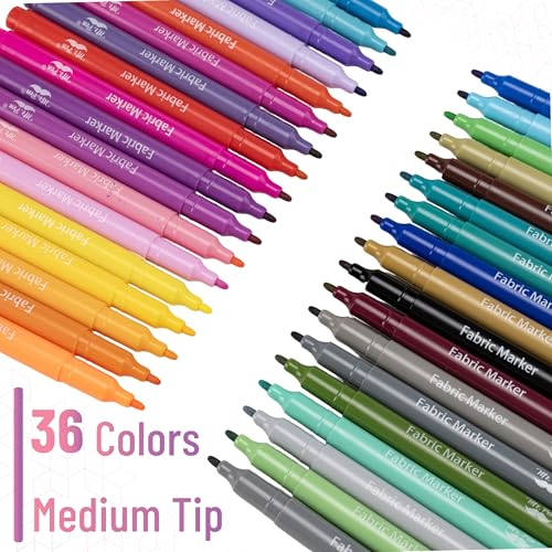 Mr. Pen- Fabric Markers, 36 Pack, Colorful