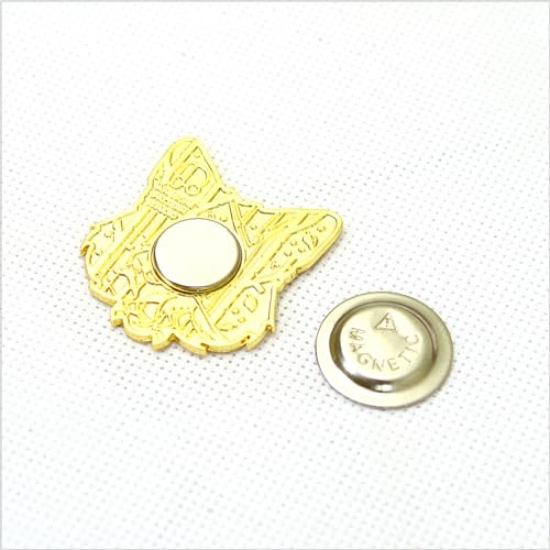 Awesome Pattern Studio Needle Minder Set - Mandala Fox Magnetic Needle Minder + 2 Needle Threaders. Enamel Pin for Cross Stitch, Embroidery and Craft