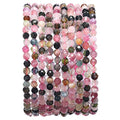 BEADIA Faceted Natural Tourmaline Stone Round Loose Semi Gemstone Beads for Jewelry Making 3-3.5mm 38cm - color: Tourmaline Faceted, size: 3-3.5mm