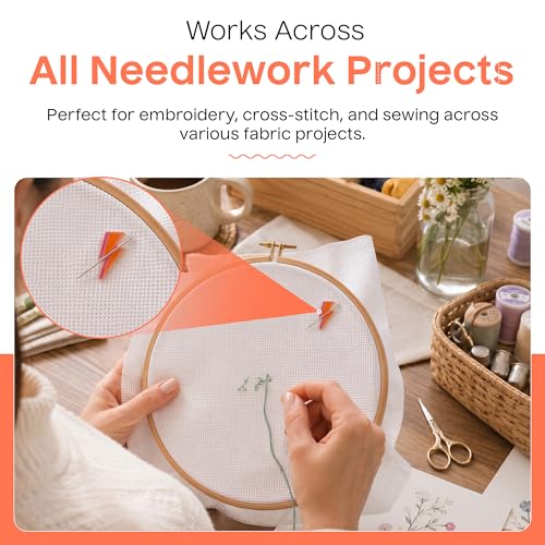 Aspen Lane Magnetic Needle Minder Needlepoint Accessory (Bolt Orange) - color: Bolt Orange
