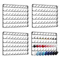 YBING Thread Holder Wall 54 Spools Sewing Thread Rack 4 Pack, Black - color: black