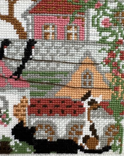 RIOLIS 612 City & Cats Summer Counted Cross Stitch Kit 5.12 x 5.12 in - style: City & Cats Summer 612