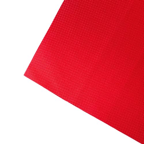 2 Sheets of Red 11 Count Aida Cloth – 18 x 18 Inch Pre-Cut Fabric Squares – Cross Stitch Fabric – 100% Cotton – Ideal for Needlework & Embroidery – The Knotty Unicorn - color: Red