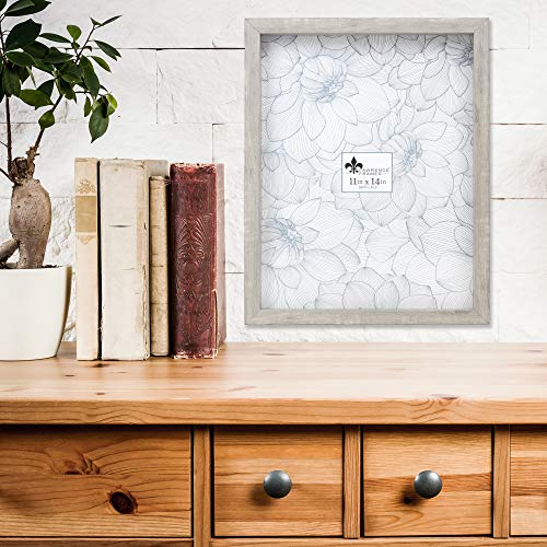Lawrence Frames 785111 Shadow Box Frame, 11x14, Natural Gray - color: Natural Gray, size: 11 x 14 inches