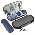 GERMUN Insulin Pen Cooler Travel Case with 2 Reusable TSA Approved Ice Packs, Diabetic Medication Insulated Cool Organizer Bag for Insulin Pens and Other Diabetic Supplies Storage (Grey) - color: Grey