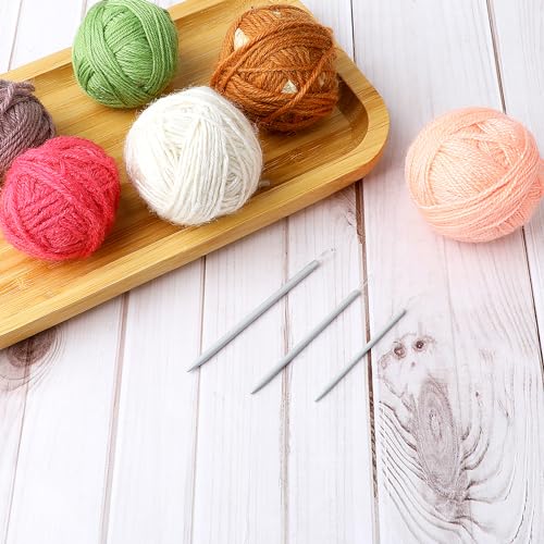 3 Pcs Large-Eyed Nylon Thread Yarn Needles - Rope Threader, Wool Needle, Knitting Needle, Sewing Knitting Needles for Crochet (2.0mm, 2.5mm, 3.0mm)