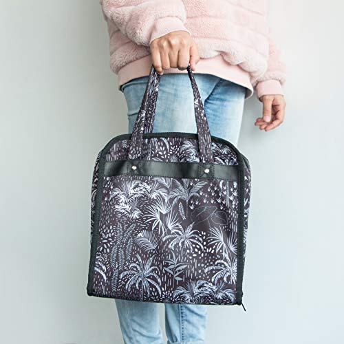PACMAXI Sewing Accessories Storage Bag, Knitting, Craft Tools - color: White Tree with Black Background
