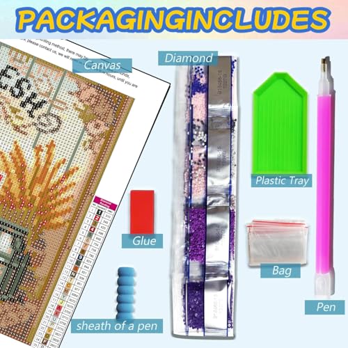 Dugsmgd Farm Diamond Art Kits for Adults, Diamond Painting Kits 16X12 Inch - color: Farm