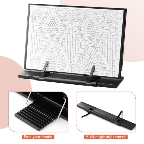 Flutesan Magnetic Pattern Holder Knitting Cross Stitch,11.22 x 7.28 Inches - size: 11.22 x 7.28 Inch