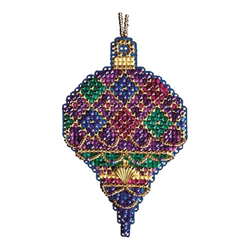 Diamond Holiday Beaded Counted Cross Stitch Ornament Kit Mill Hill 2011 MH161306