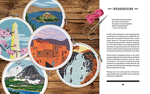 America the Beautiful Cross Stitch: Stitch 30 of America's Most Iconic National Parks and Monuments