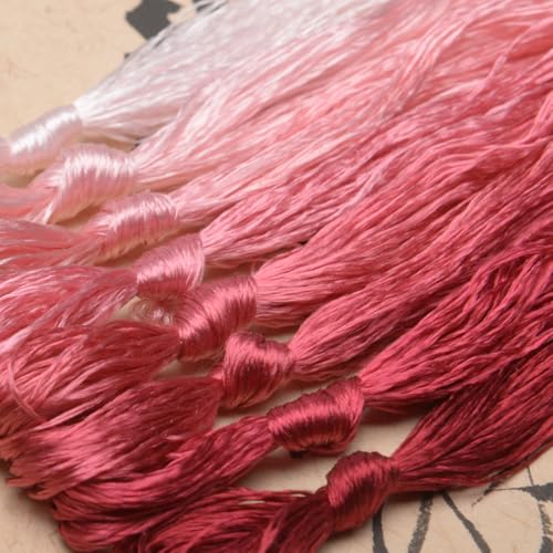 100% Mulberry Silk Embroidery Thread 8 Colors 110m Each (35) - color: 35