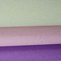 KCS 3 pc of 15" x 18"(38cmx45cm) Counted Cross Stitch Cotton Aida Cloth Needlework Rolled Fabric Box,14CT,Lavender+Pink+Light Green - color: Lavender+pink+light Green, size: 14CT