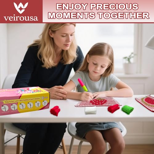 Latch Hook Pencil Case Kit for Adults Beginners, Strawberry & Watermelon - color: Strawberry n Watermelon