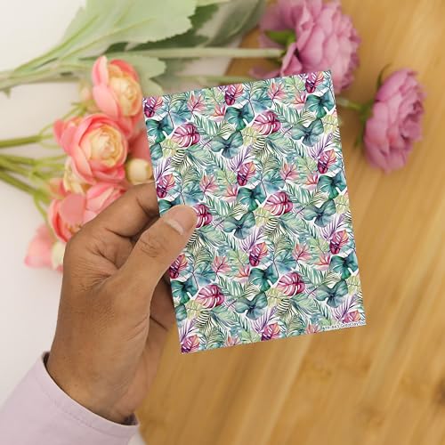 Tropical Monstera Clay Transfer Paper - 6 Pcs, Transfer Paper for Polymer Clay, Leaves Polymer Clay Transfer Sheet for Jewelry Making (Water-soluble Transfer Papers) TPUS-843