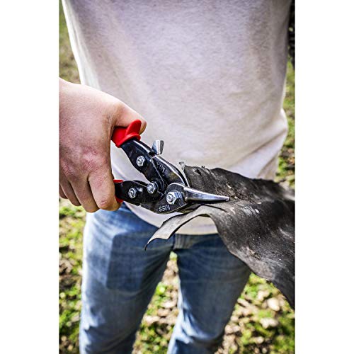 Crescent Wiss 9-3/4" MetalMaster Compound Action Straight and Left Aviation Snips - M1R (Pack of 2) - size: 1 Count (Pack of 2)